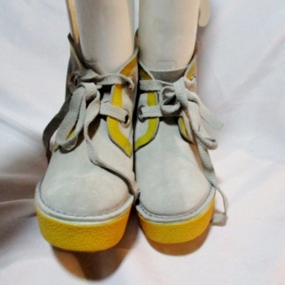 PIERRE HARDY PLATFORM Suede WEDGE Heel BOOTIE Shoe - Picture 4 of 8